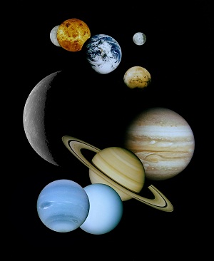 image of several planets floating in space